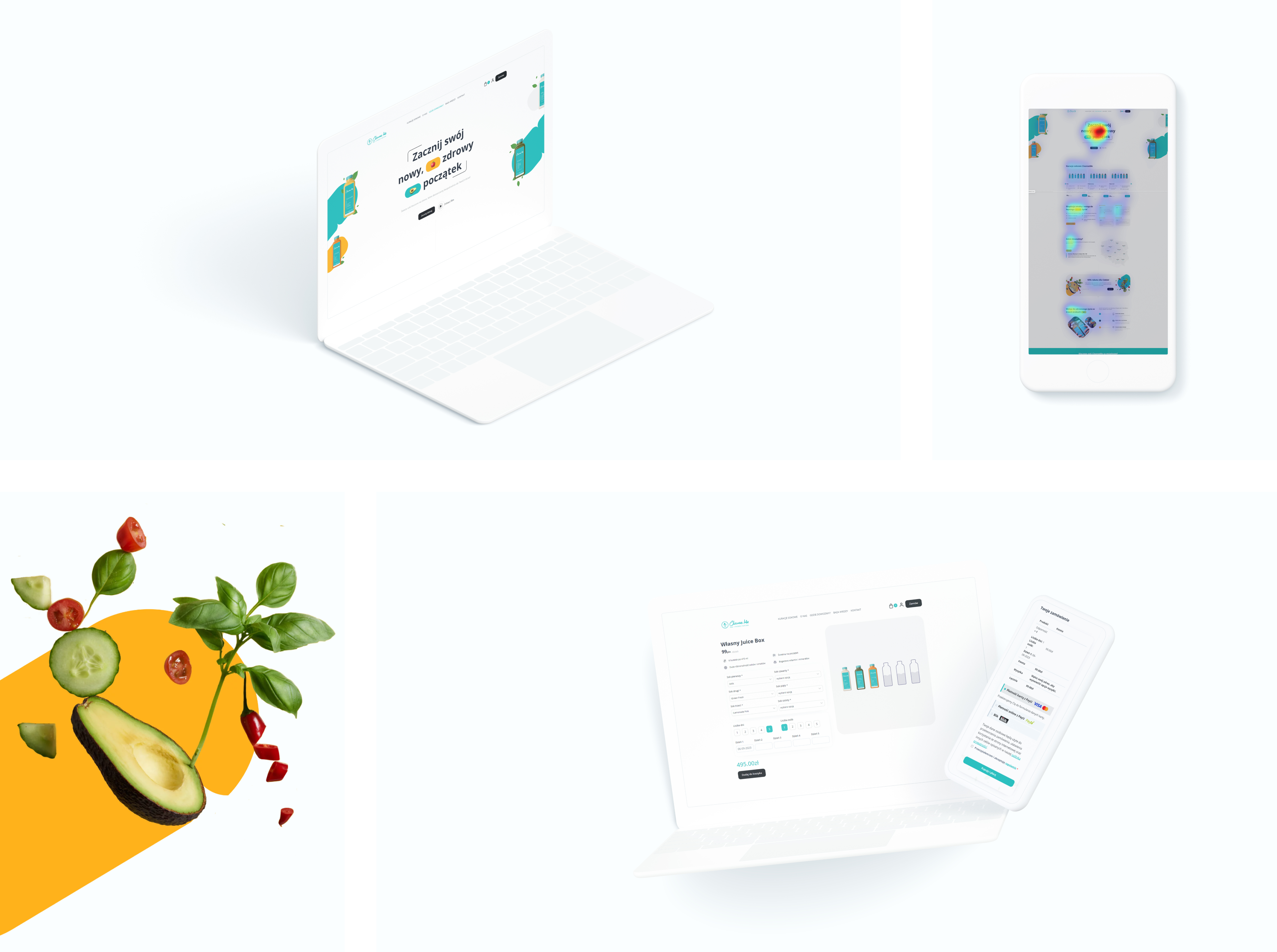 realizacja invette.dev dla cleanse me makiety